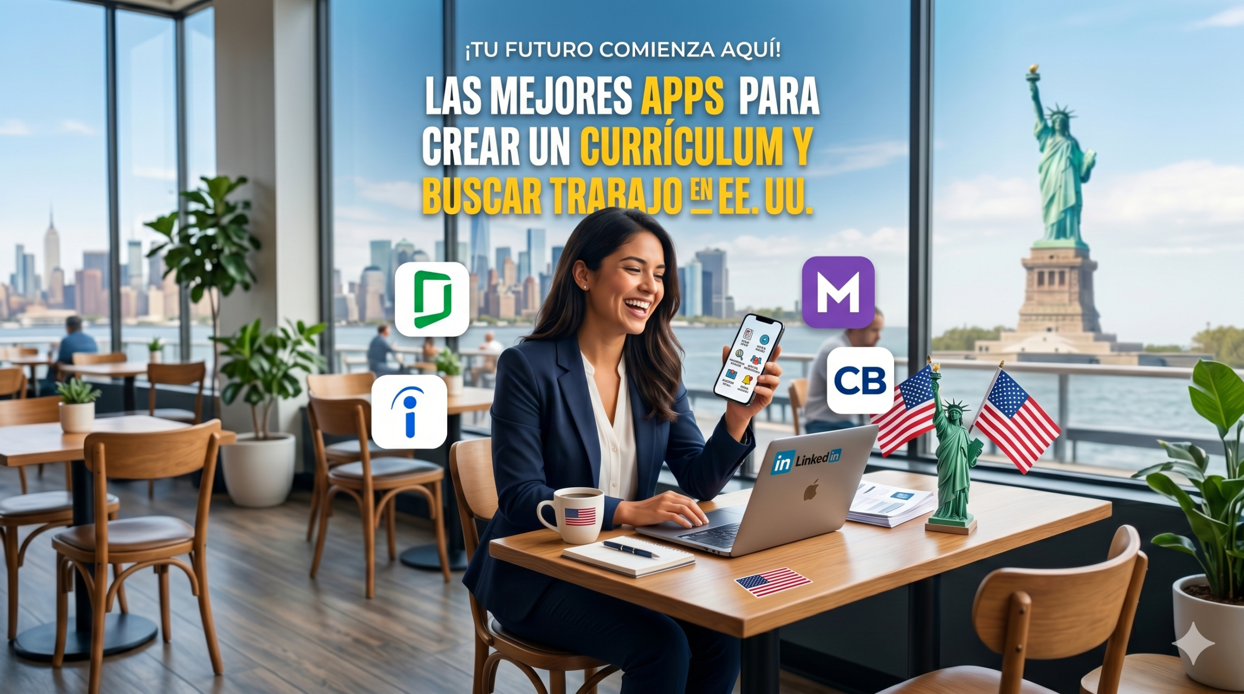 Las Mejores Apps para Crear un Currículum y Buscar Trabajo en EE. UU.